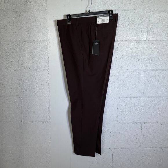 Michael Kors Men's Classic Fit Perform Fall Dress Pants blackberry 42X30 $95 - Picture 3 of 11